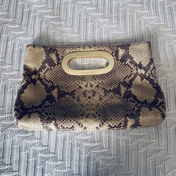 Michael Kors python clutch purse - Picture 1 of 10
